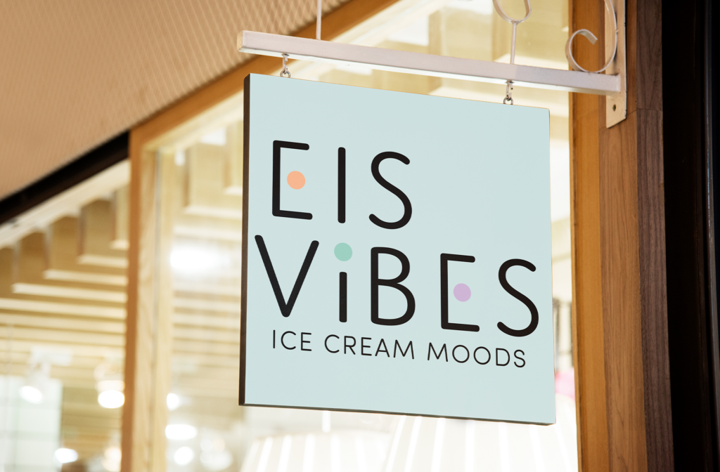 Eis vibes Schild